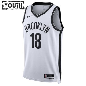 Maillot Basket Enfant Brooklyn Nets Yuta Watanabe 18 2022-23 Nike Association Edition Blanc Swingman